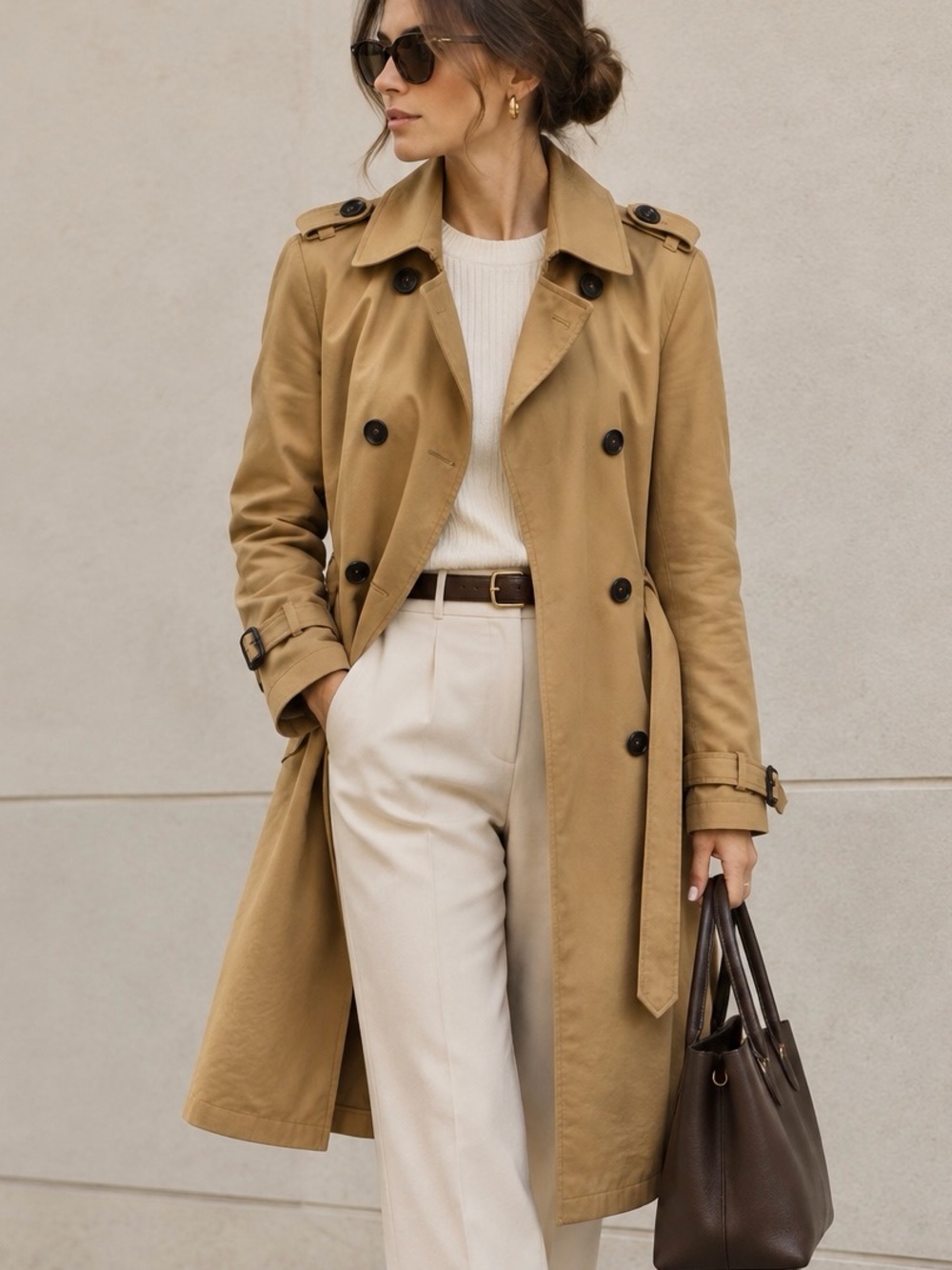 MANGO Basics women’s double-breasted trench coat